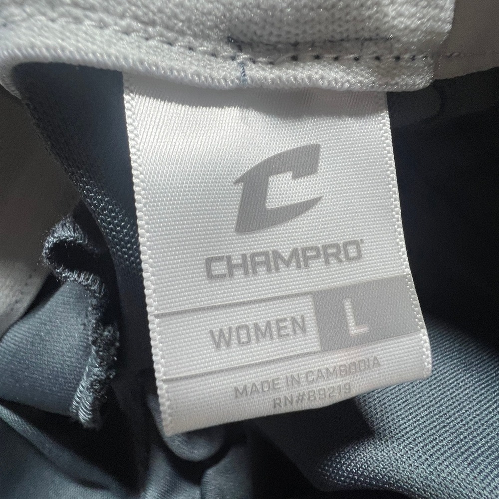 Champro Women L Graphite Grey Fastpitch Softball Pants BP11 NWT - Picture 6 of 8